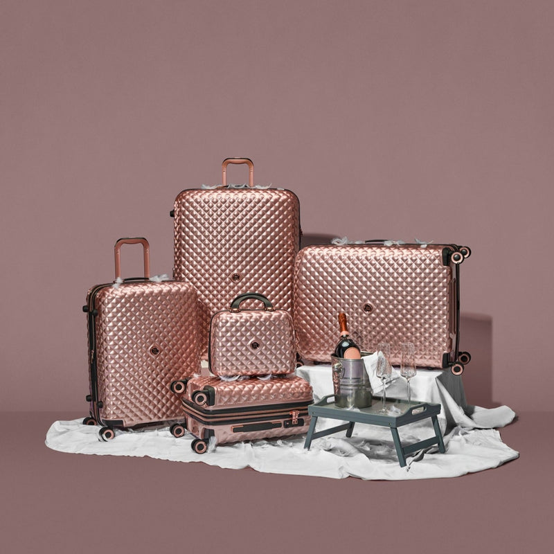It Luggage METALIK Glitzy - 5pc Set (Metallic Rose Gold)