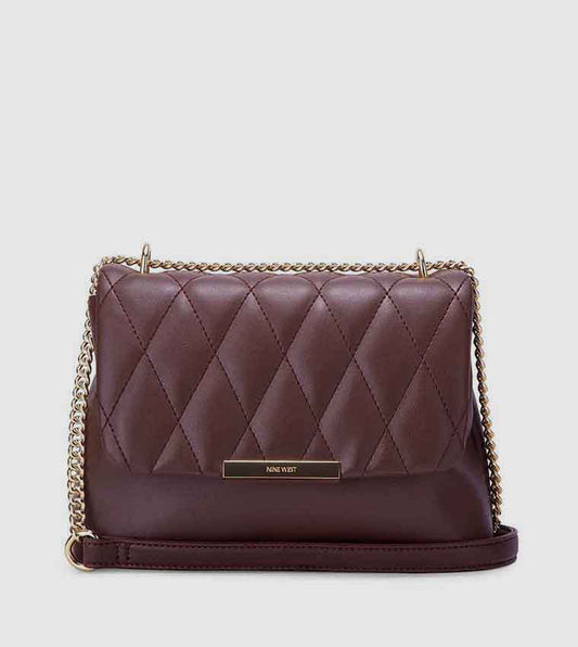 Nine West PEETRA Quilted Chain Accent Crossbody Bag