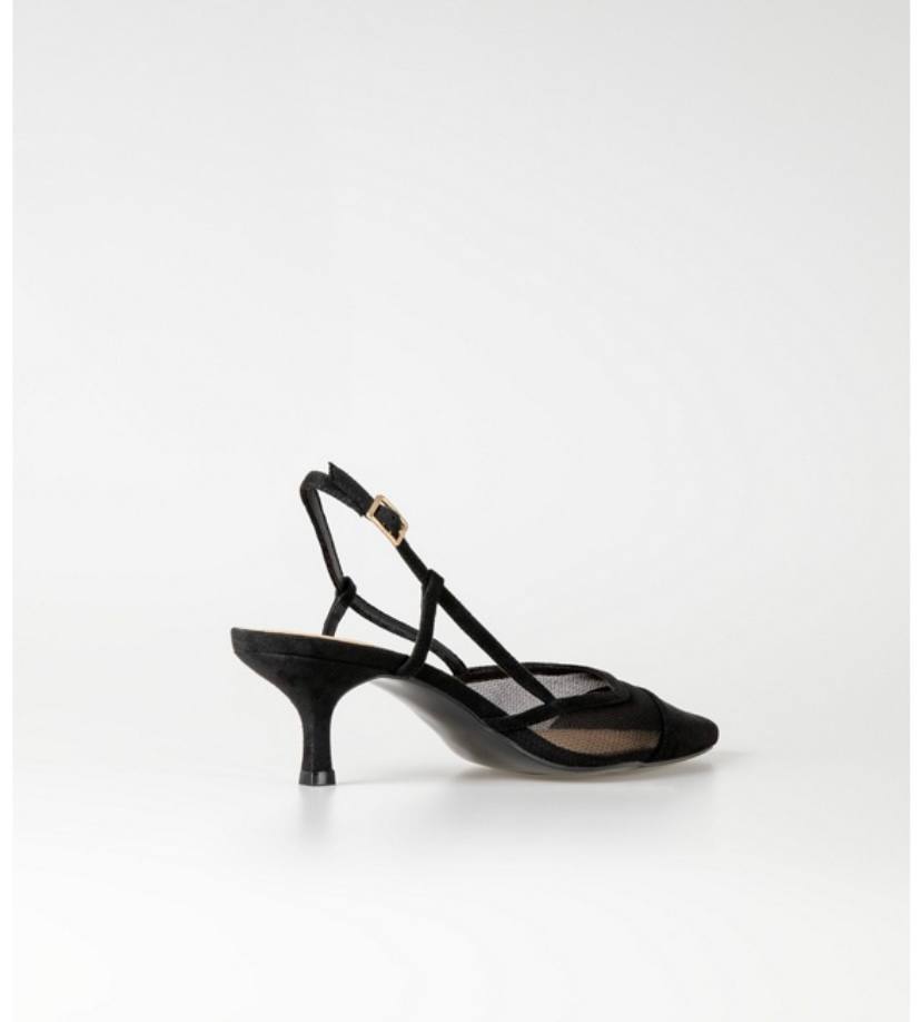 Celene Kitten Heel Pump - Black