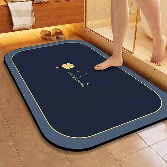 1pc Leafy Lucky Charm Anti Slip Water Absorbent Bathroom floor mat