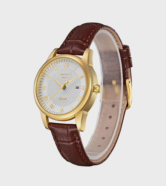 Kenneth Scott Ivory Dial Analog Watch