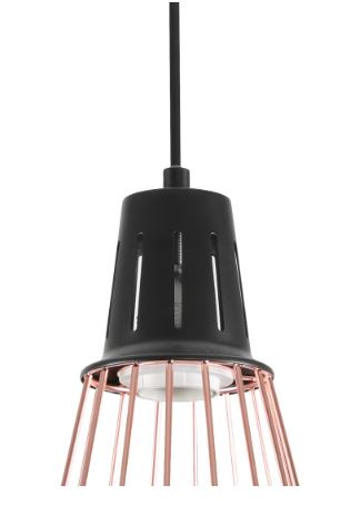 Switch Elegant Style Pendant Light Unique Luxury Quality Material for the Perfect Stylish Home Matt Black/Rose Gold 18 x 18 x 185cm Matt Black/Rose Gold 18 x 18 x 185cm