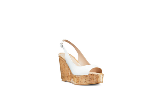 STUART WEITZMAN Riveria Wedge-Heel Slingback Sandals