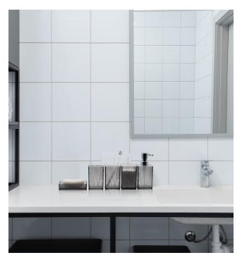 Arabest Bathroom Accessories Set 6pcs,Grey Bathroom Accessories Set with Soap Dispenser, Soap Dish, Toilet Brush Holder, Toothbrush Holder & Cup, Cotton Swab Holder