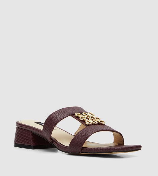 Nine West Cut-Out Block Heel Sandals