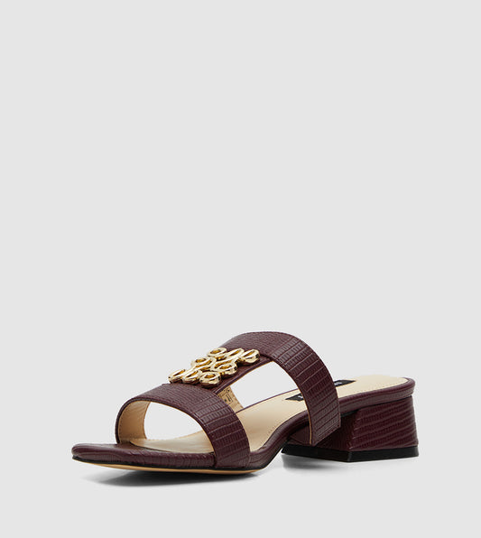 Nine West Cut-Out Block Heel Sandals