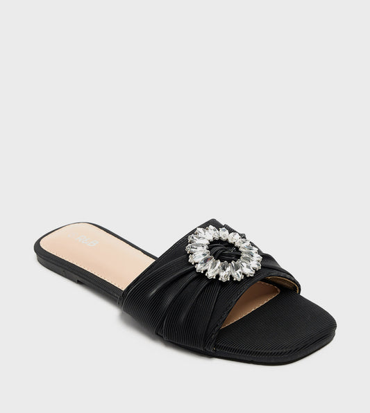 R&B Accessory Detail Flat Sandals