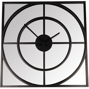 Modern Square Mirrored Wall Clock