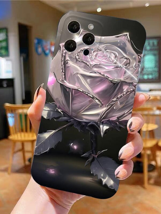 Rose Pattern Phone Case - Multicolour