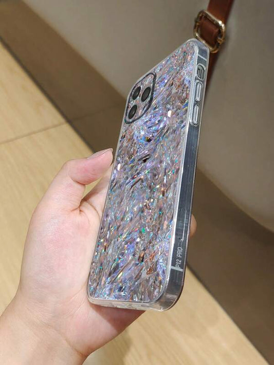 Holographic Pattern Phone Case - Multicolour