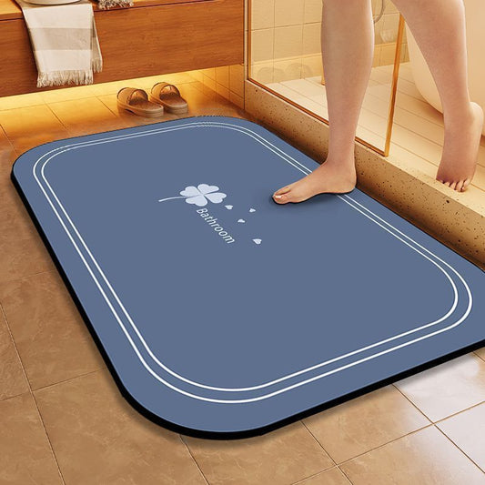 1pc Anti Slip Water Absorbent Leafy Bathroom floor mat