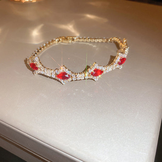 Stylish cute bracelets red and yellow SJP