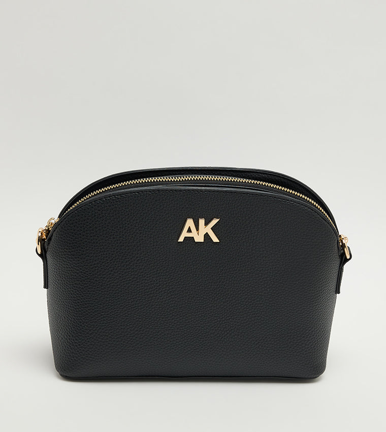 Anne Klein Textured Zippered Crossbody Bag