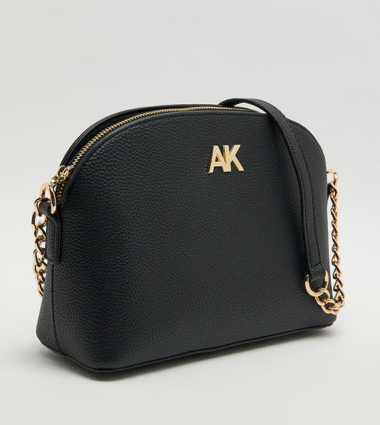 Anne Klein Textured Zippered Crossbody Bag