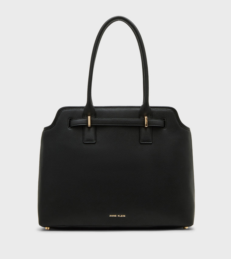 Anne Klein Textured Tote Bag with Coin Pouch : LARGE