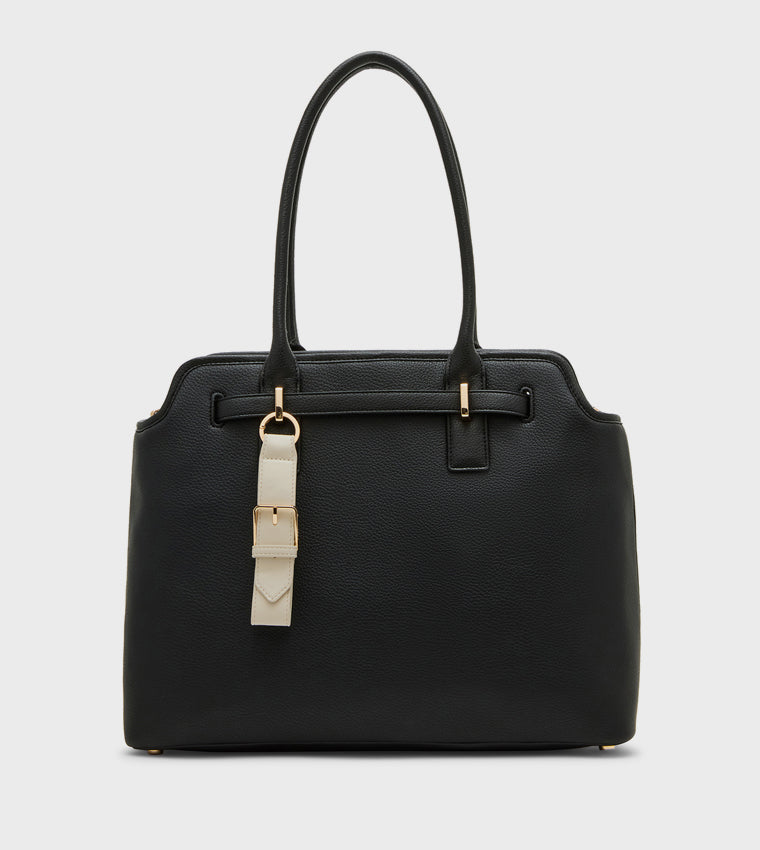 Anne Klein Textured Tote Bag with Coin Pouch : LARGE