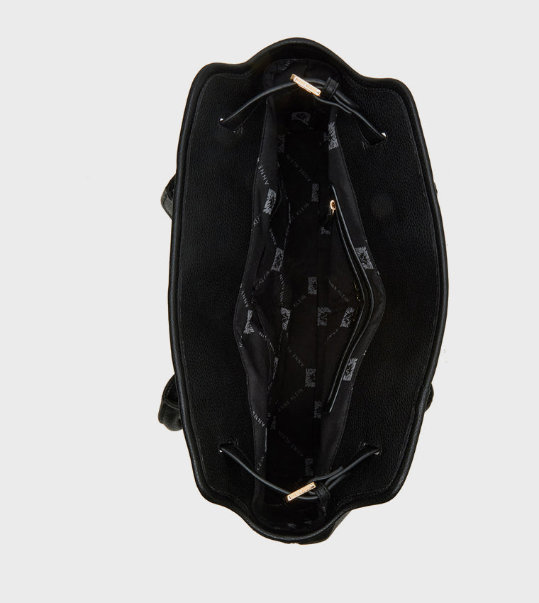 Anne Klein Textured Tote Bag with Coin Pouch : LARGE