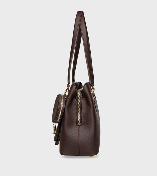 Anne Klein Textured Shoulder Bag with Coin Pouch