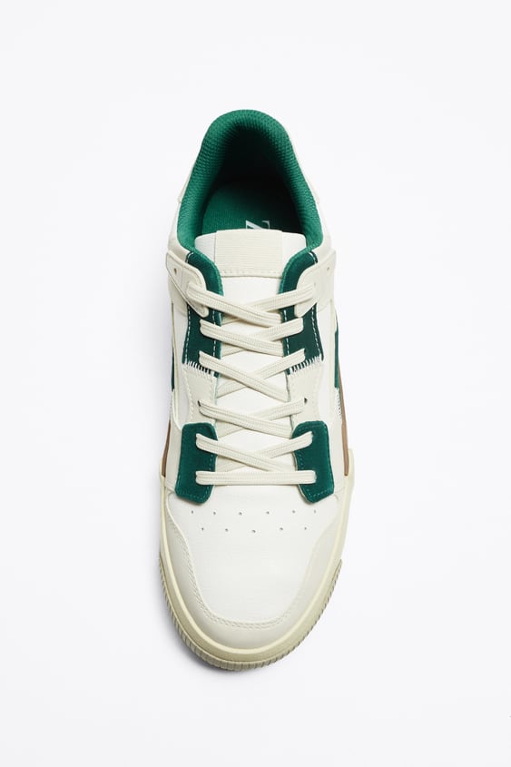 ZARA MULTI PIECE SNEAKERS GREEN Your Daily Store Online