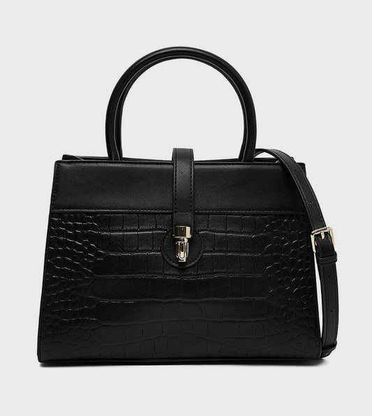 R&B Textured Satchel Bag