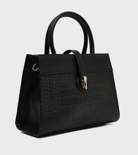 R&B Textured Satchel Bag