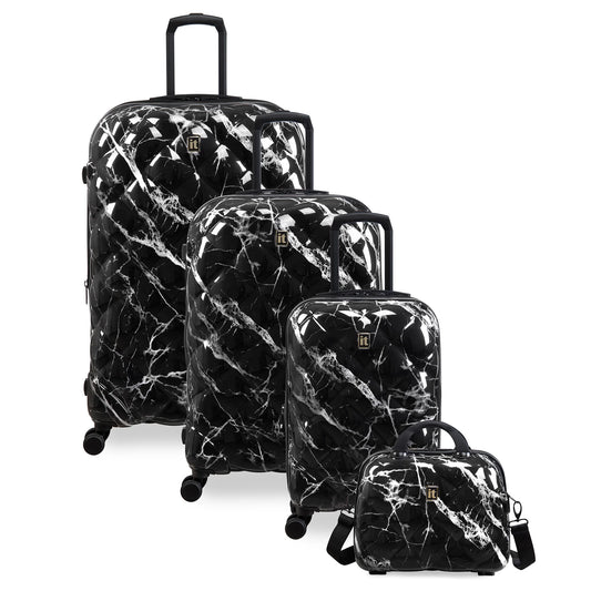 It Luggage St. Tropez Deux - 4pc Set (Black Marble)