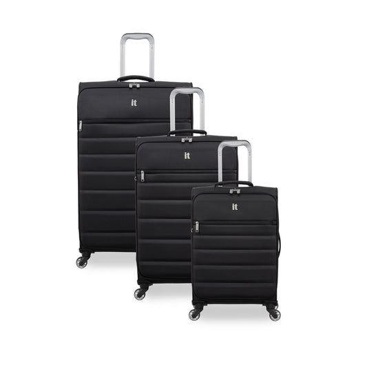 IT Luggage Upper Lite Striving - 3pc Set (Black)
