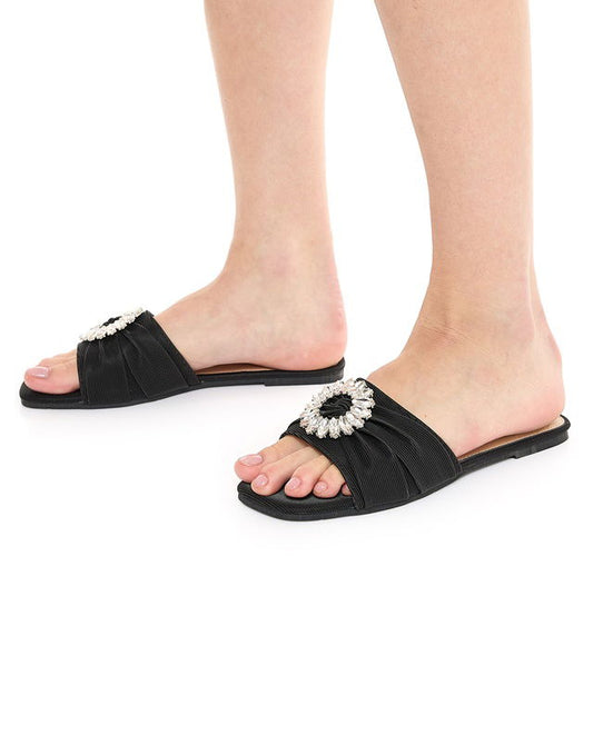 R&B Accessory Detail Flat Sandals