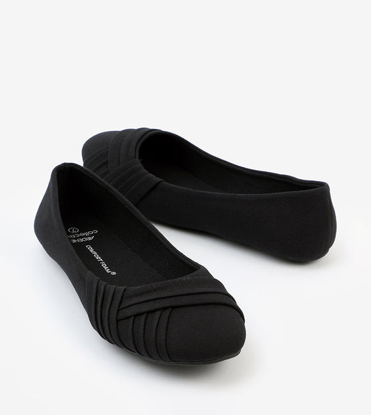 Ardene Pleated Slip-On Ballerinas