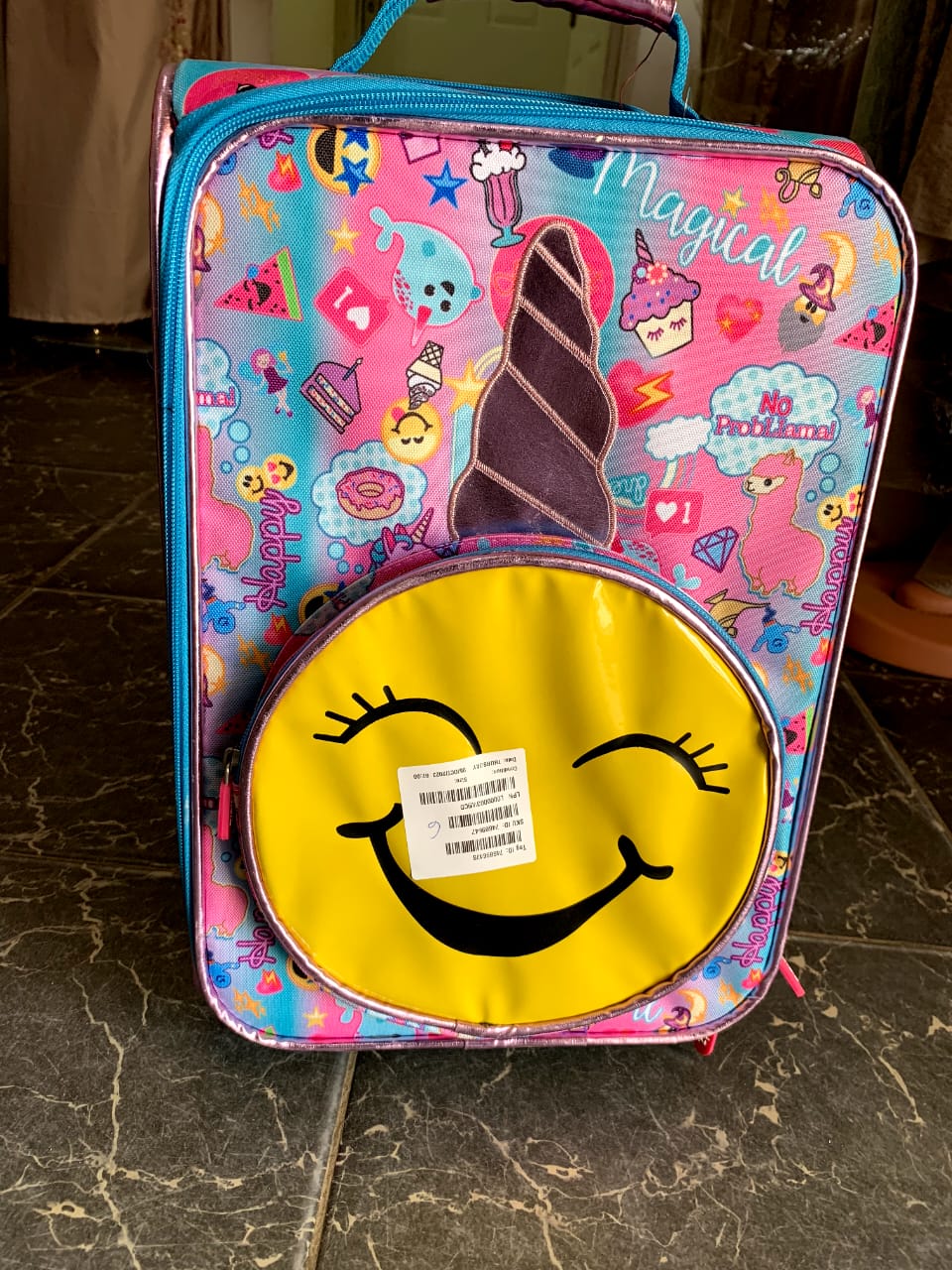 SKYFLITE Multicolour Unicorn Softshell Suitcase