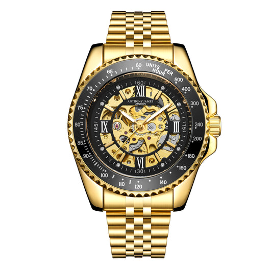 Anthony James Limited Edition Tachymeter Sports Automatic Gold