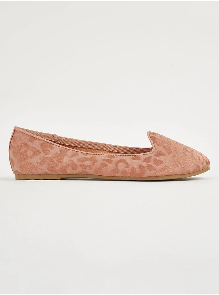 George Pink Soft Sole Animal Print Slipper Shoes