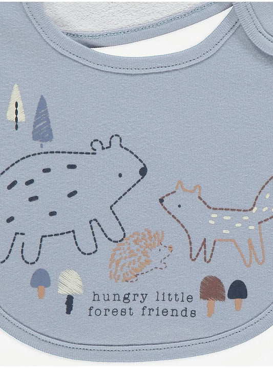 George Forest Friends Bibs 5 Pack: Blue