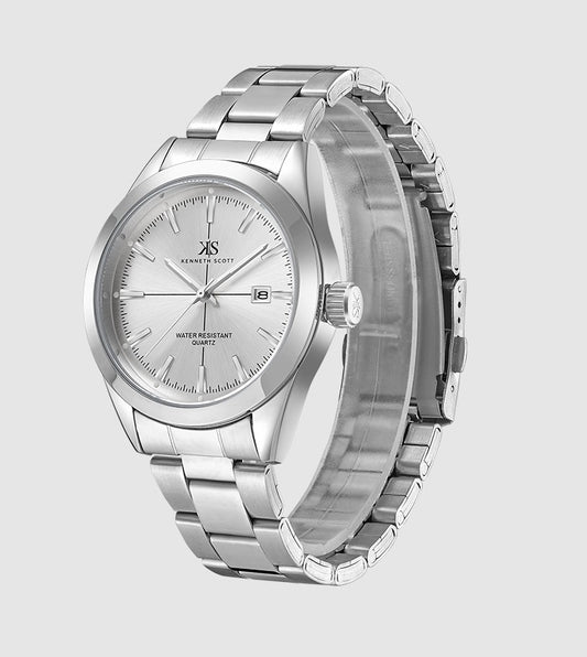 Kenneth Scott White Dial Analog Watch