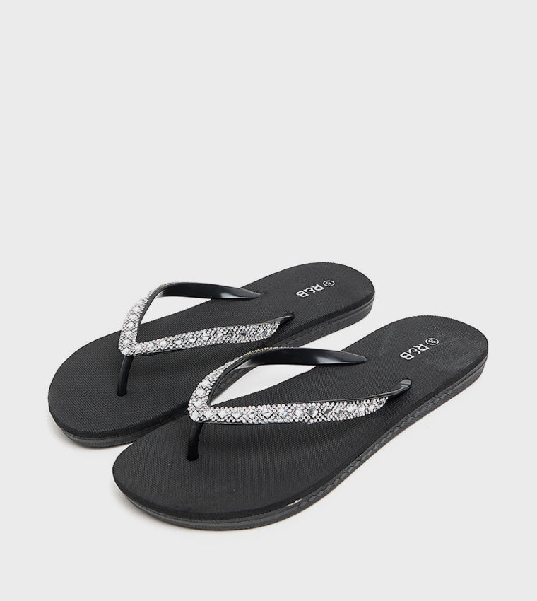 R&B Embellished Flip-Flops