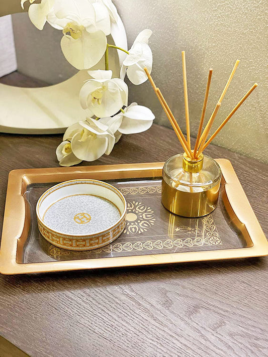 TOPAZ 3-Piece Topaz Acrylic Tray Set 28,36,43 cm