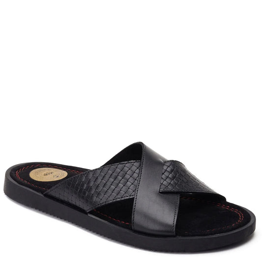 Base London Astro Slip on Sandal Black