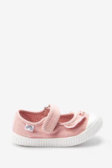 NEXT Ruffle Mary Jane Pink Shoes