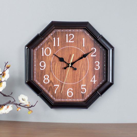 1pc Creative Octagonal digital wall clock 30cm
