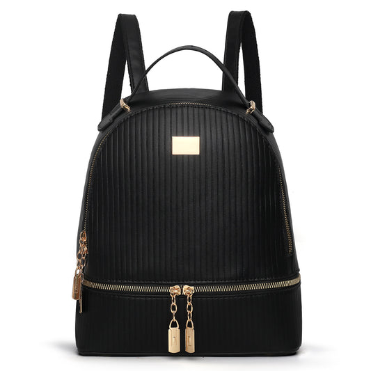 Dual purpose large capacity backpack-Black