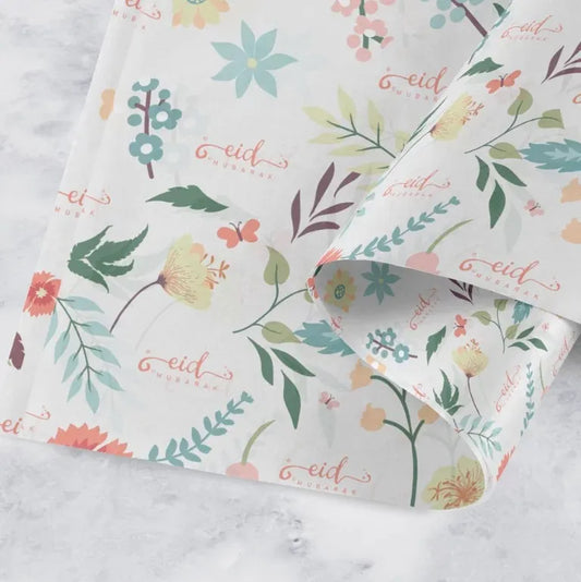 Luxury Floral Eid Gift Wrapping Paper