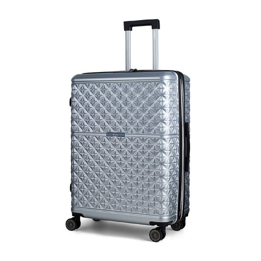 Rock Maya Suitcases Silver set of 3 Luggage