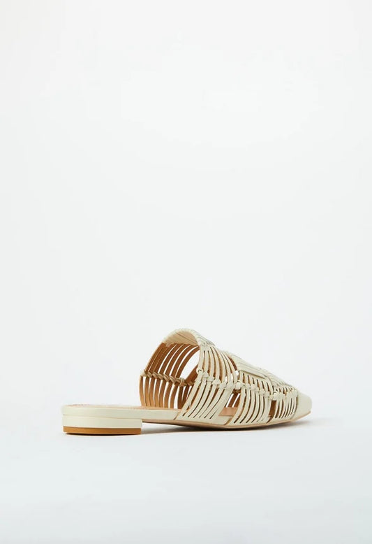 Justfab Milana Woven Flat Mule