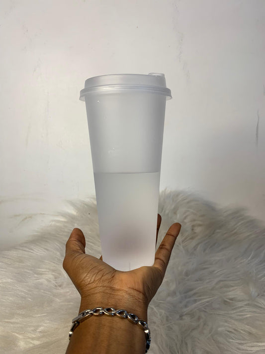 RFA 3Pcs - Reusable Fancy Transparent Cup