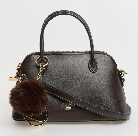 Dune Dark brown Grained Bag