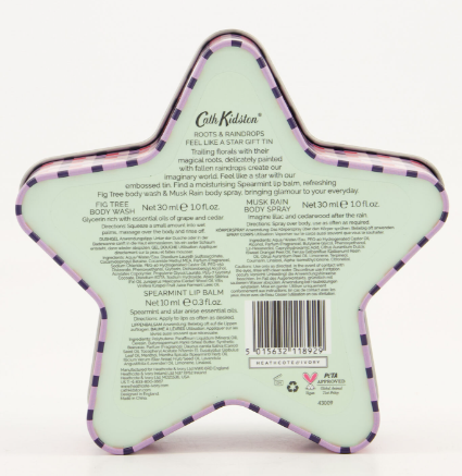 Cath Kidston Roots & Raindrops Feel Like A Star Gift Tin