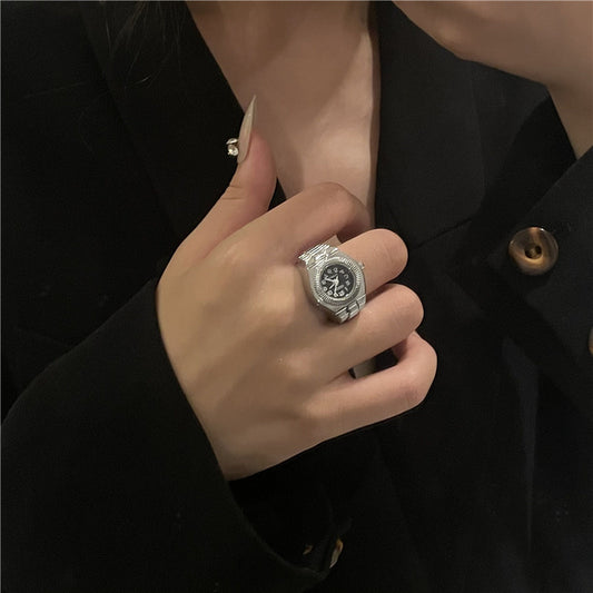 Stretch Quartz Watch Rings for Men and Women [SJP Design]