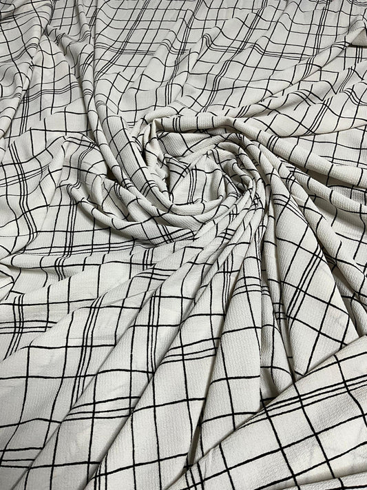 K&Y vintage black &white elegant (4yards)