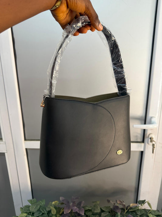 Bagco Black double color bag with black purse