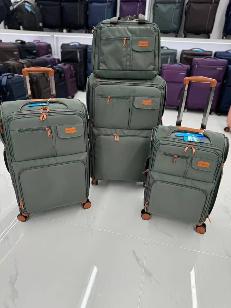 BoxVault set of 4 Softshell Green Luggage